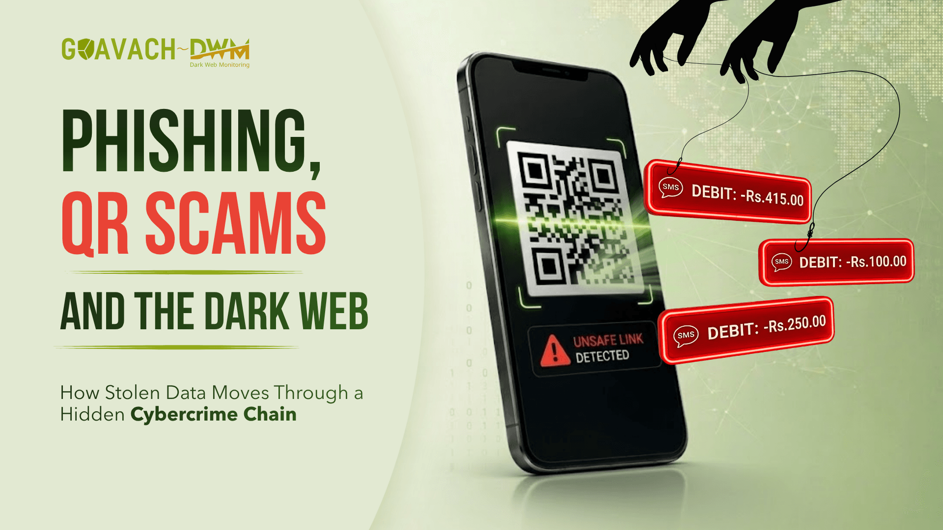 Phishing, QR Scams, and the Dark Web: How Stolen Data Moves Through a Hidden Cybercrime Chain